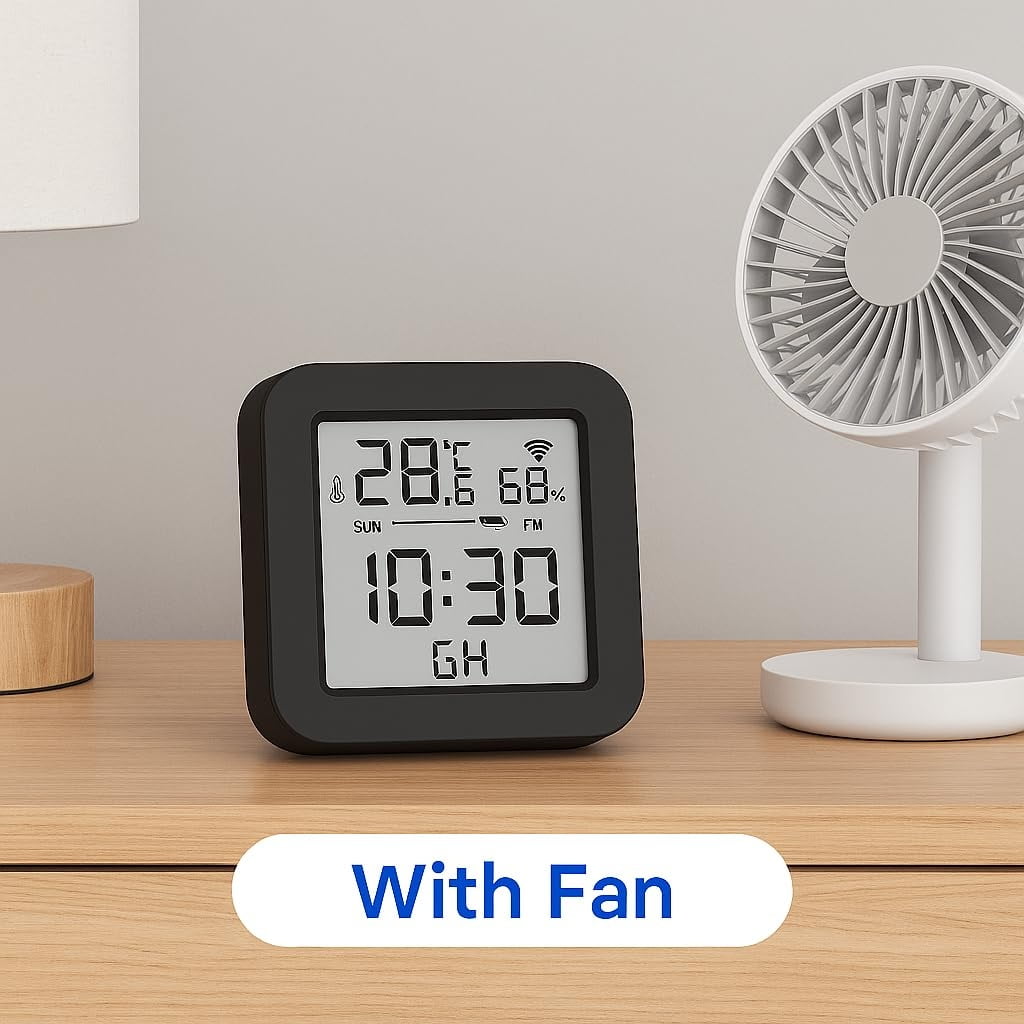 Toyanc Smart WiFi IR Remote Hub with Temperature & Humidity Sensor - 3-in-1 Universal Controller for AC, TV, Fan - Works with Alexa, Google Home & Tuya App