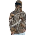 thumbnail image 2 of Men's UV Sun Protection Hooded Camo Shirts Long Sleeve Quick-Dry Outdoor T-Shirt UPF 50+ Rash Guards Cooling Hoodies S Gray, 2 of 4