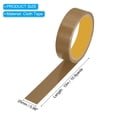 thumbnail image 2 of Uxcell Ruban Gaffer 1 Pouces x 11 Verges Imperméable Sans Résidu Brun, 2 of 6
