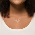thumbnail image 2 of Personalized Planet Women's Sterling Silver Couples Infinity Heart Pendant, 2 of 4