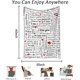 thumbnail image 2 of LHSHID I Love You Gifts Blanket 100 Languages Blanket Gifts for Mom Women Wife Girlfriend Mothers Day Anniversary Couple Birthday Soft Warm Flannel Hugs Throw Blankets White 60x80in, 2 of 5