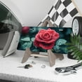 thumbnail image 3 of License Plate, Dewy Red Rose Decorative Front,Personalized Stainless Steel License Plate Cover For Men Women,12.2" X 6.2", 3 of 6