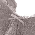 thumbnail image 5 of Njagoc3 Wireless Bras for Women Plus Size V Neck Lace Bowknot Fine Straps Everyday Comfortable Support Bra, 5 of 6