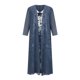 thumbnail image 4 of Vestido Bohemio Floral Bata + Vestido Conjunto de Dos Piezas Cami Vestido Mujer Verano Manga Larga Bata + Vestido Conjunto de Dos Piezas Vestido Largo Vestido Largo de Playa Odeerbi  ODB116738, 4 of 7