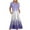 Purple, variant on Womens Summer Dress Casual Flowy Swing Maxi Dresses Short Sleeve Crewneck Sundress Tiered Beach Dress with Pockets