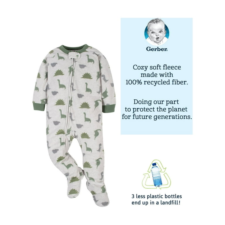 Gerber Baby Boys Fleece Pajamas 2 Pack