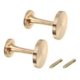 thumbnail image 1 of 2 Piezas Sujeta Cortinas, Soportes de Amarre de Cortinas de Aleación de Aluminio Montados en la Pared Ganchos para Toallas para Sala de Estar Dormitorio Oficina (Dorado), 1 of 7