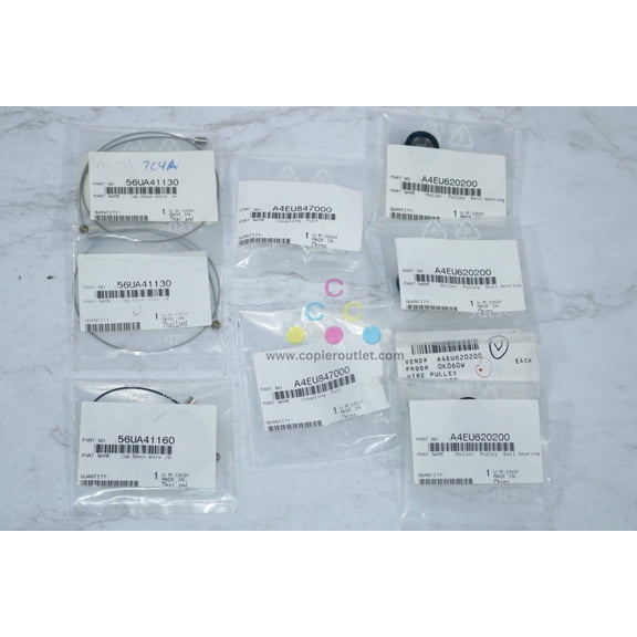 Lot of 9 New OEM Konica Minolta bizhub PRO 951, Miscellaneous Maintenance Parts