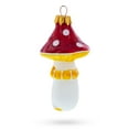 thumbnail image 3 of Mushroom with Red Cap and White Dots Glass Christmas Ornament, 3 of 5