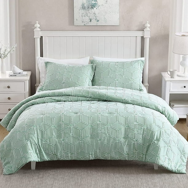 King Diamond Duvet Set Jacquard Trimmed 100 polyester Soft washable