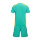 thumbnail image 5 of Conjuntos de blusas y camisas de manga corta con cuello en V. Conjunto de traje de fútbol de color sólido para niños para juegos deportivos universitarios, partidos de rendimiento, uniformes de entren, 5 of 5