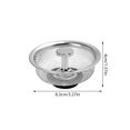 thumbnail image 4 of Kearding Fregadero colador pantalla drenaje de acero inoxidable filtro de residuos tapón de escombros reemplazo reutilizable filtrado Organizadores de utensilios de cocina, 4 of 6