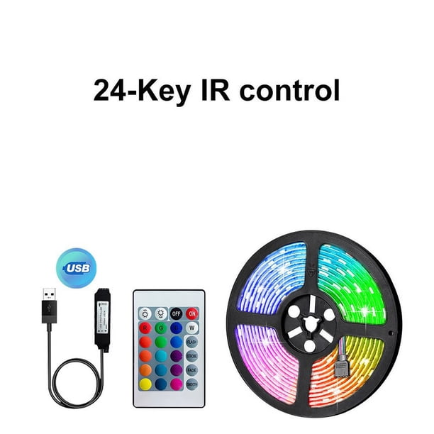 Tira de luces LED USB 2835, cinta de luz con Bluetooth SMD 5V, lámpara LED Flexible, cinta RGB, diodo autoadhesivo para TV y Escritorio