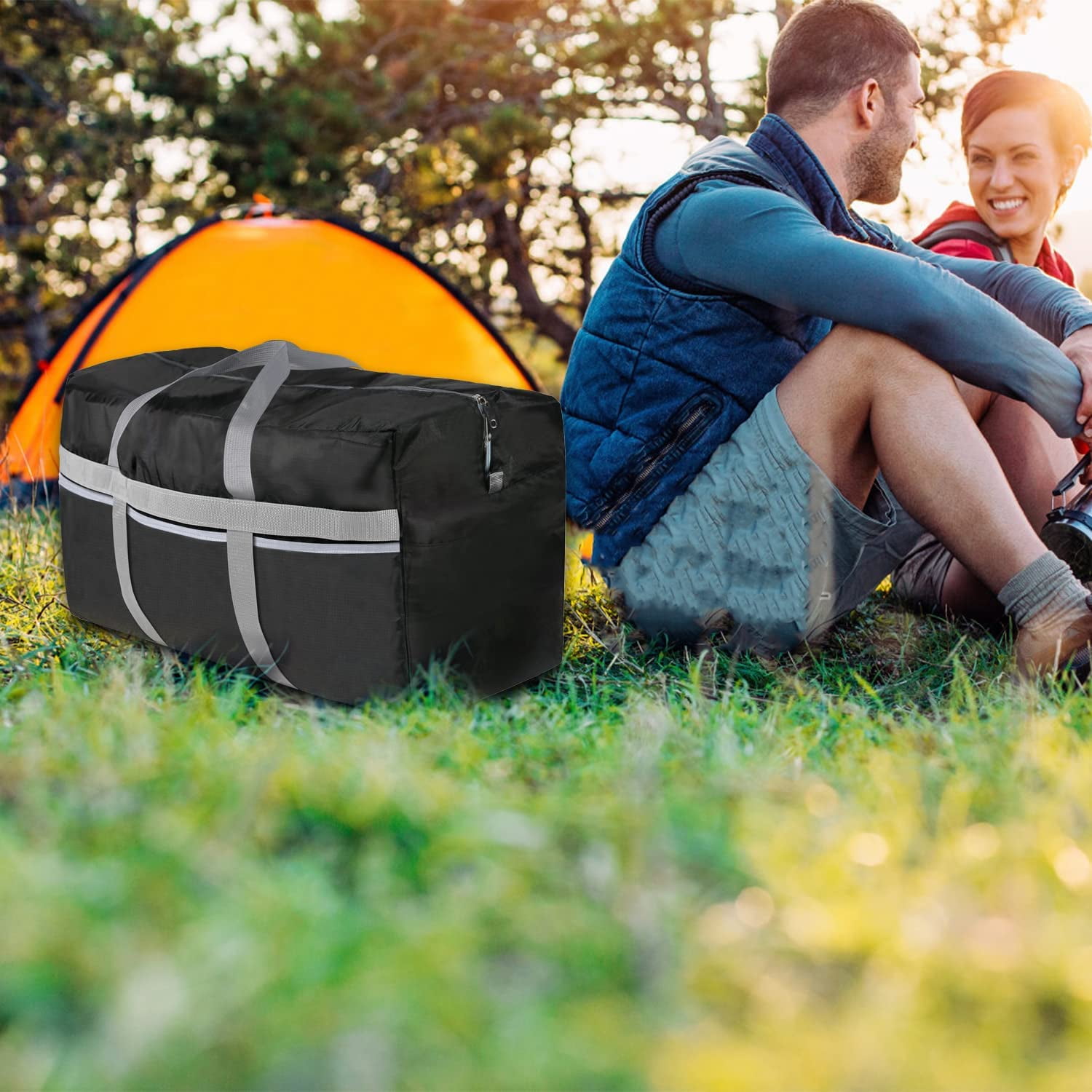 Extra Large Duffle Bag Lightweight, 96L Travel Duffel Bag Foldable for Men Women, Waterproof & Durable