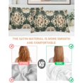 thumbnail image 4 of Hokiten King Size Pillow Cases Set of 2, Pillow Covers for Bed, Retro Flower Boho Satin Pillowcases with Zipper for Hair/Skin, Traditional Oriental Bohemia Tribal Aesthetics 20x36 Inches, 4 of 6