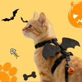 thumbnail image 5 of Halloween Pet Harness and Leash Set for Cats, Cute Bat Wings for Cats & Dogs Halloween Accessory (Black M), 5 of 8