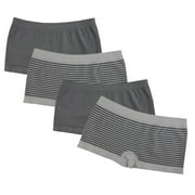 FEM Girl Seamless Girl Panties Boy Shorts - 4 Pack