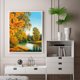 thumbnail image 4 of Otoño bosque lago paisaje pintura al óleo por números Kit sin marco dibujo imagen Sywqhk Decoración hogareña, 4 of 9