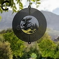 thumbnail image 3 of C-CRAFT Moose Metal Wind Spinner 14 Inches, Rustic Garden Art, Perfect Gift for Wildlife Enthusiasts, 3 of 4