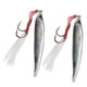 thumbnail image 2 of Señuelo de pesca de mar de Metal, placa de hierro Jigging de lanzamiento largo, cebo Artificial duro, 2 uds., 2 of 8