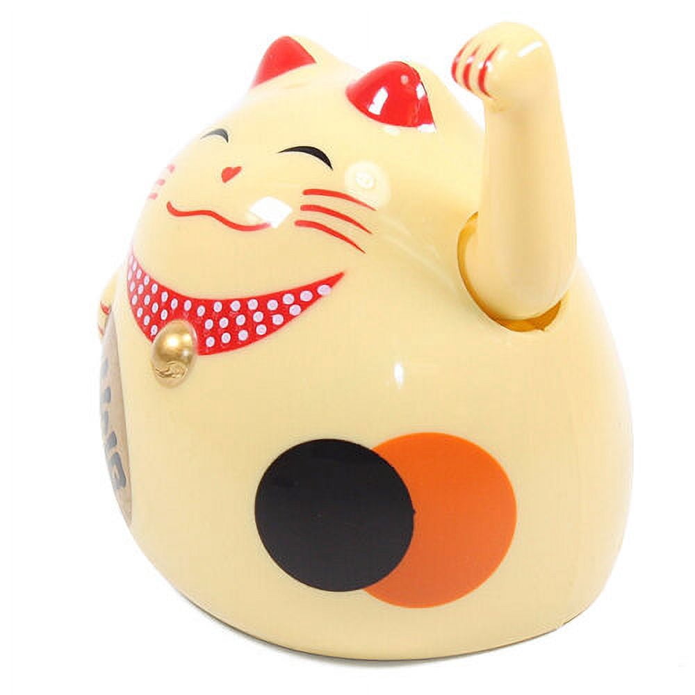 ERROR Small Gold Beckoning Fortune Happy Cat Maneki Neko Toy EHD