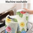thumbnail image 5 of Pioneer Flower Floral Print Pattern Bathroom Rugs Mat, Non Slip Microfiber Bathroom Rug with Rubber Backing, Soft Mats for Bathroom Floor Tub Shower, 17"x30", 5 of 5