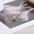thumbnail image 4 of 925 Sterling Silver Cross Stud Earrings for Women, 4 of 11