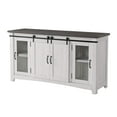 thumbnail image 1 of Martin Svensson Home Hampton TV Stand, White Stain with Grey Stain Top, 1 of 2