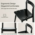 thumbnail image 2 of EYYTHUNG Farmhouse Wood Mid-Century Adult Dining Side Chairs, Black (Set of 4), 2 of 6
