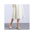 thumbnail image 4 of BLISSFUL STEP Stylish Women's Platform Round Toe Chunky Heel Pumps for All Occasions Cream 11, 4 of 8