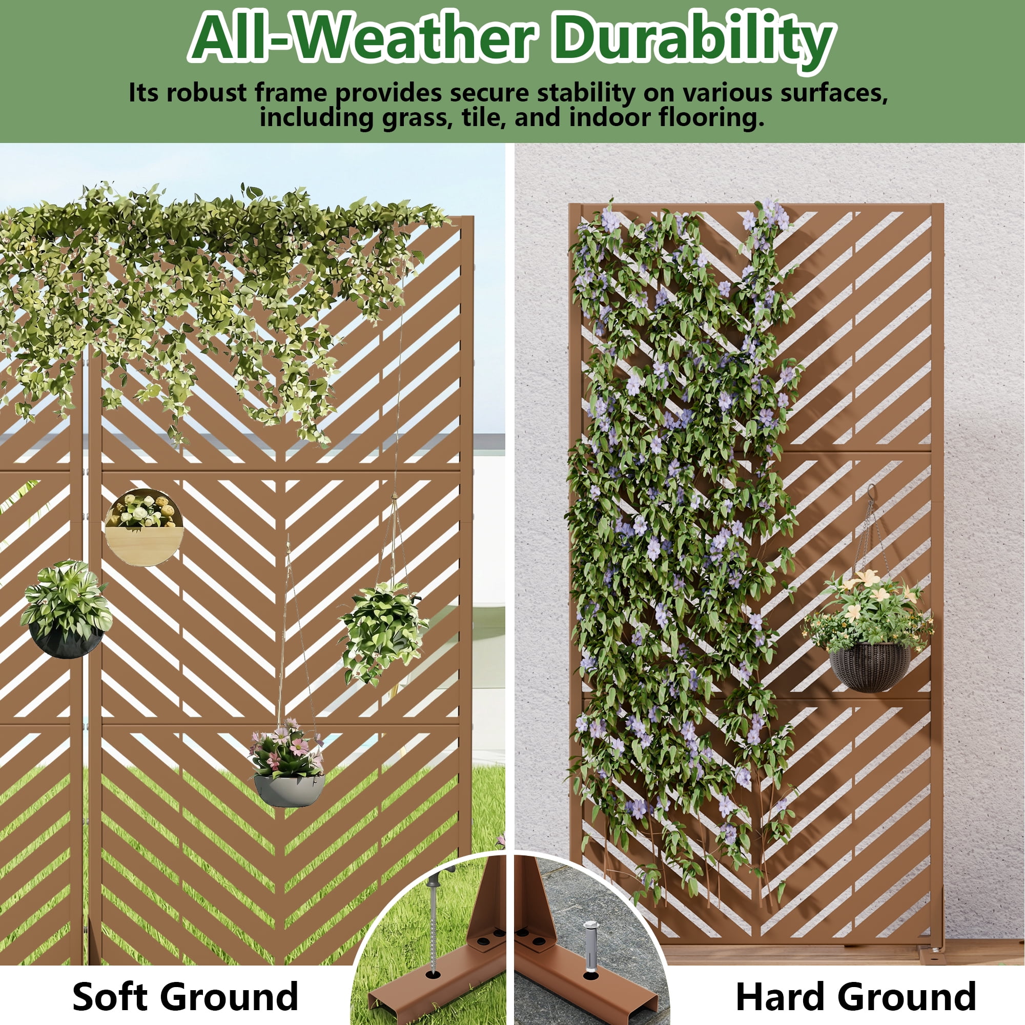 Privacy Metal Screen Fence Panel