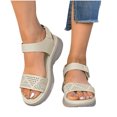 thumbnail image 4 of Quaouag Wedge Sandals For Women Low: Dressy Summer Sandal - Comfortable Sandals, 4 of 7