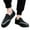 Black, variant on Mens Slip on Loafers Fashion Casual Walking Driving Work Flats Low Top Canvas Shoes for Men