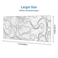 thumbnail image 4 of Topographic Map Large Gaming Mouse Pad with Stitched Edges, Precision Control, Non-Slip Durable Rubber Base, 31.5x11.8 inch, 1lb, 3mm   XL Waterproof  Mousepad for Keyboard Pad and Desk Pad,home, 4 of 7