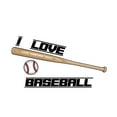 thumbnail image 2 of Sports Wall Decals for Boys Bedroom - Baseball and Bat on White Background Bat DIY & Creativity Boy Girl Bedroom Wall Sticker - Size: 20 In x 10 In, 2 of 4