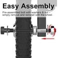 thumbnail image 4 of GanFindX Kayak Cart with Solid Foam Wheels, Detachable Canoe Trolley Carrier, Heavy Duty Kayak Dolly Transport with Upright Frame & Crossbar for All Terrain, 4 of 8