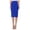 Royal Blue, variant on Women's Casual Elastic Band High Waist Stretch Office Work Solid Midi Skirt