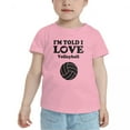 thumbnail image 2 of I'm Told I love Volleyball Cute Toddler T Shirts for Boys Girls (Pink, Youth S), 2 of 5