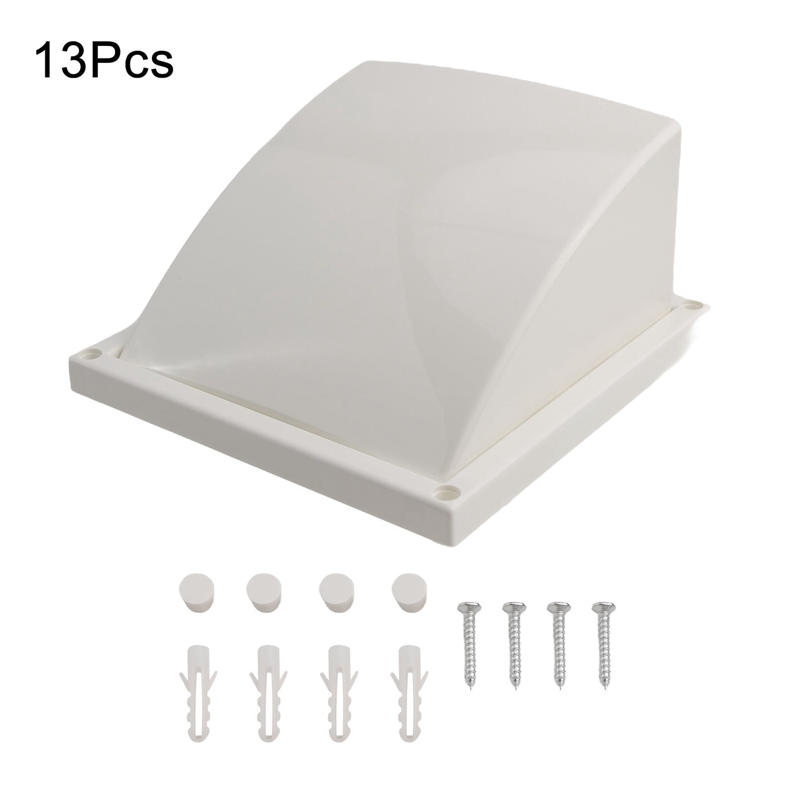 Abs Exterior Wall Ventilation Grille Range Hood Duct Air Outlet With Valve 150Mm Smile Home