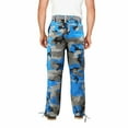 thumbnail image 2 of Men's Classic Work Colorful Slim Fit Belted Twill Cargo Pants (6CP01 - Teal Gray Camo, 32,32), 2 of 2