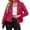 #027 Hot Pink-A3, variant on Tianiyouqing Womens Faux Suede Jacket 2024 Fall Winter Clothes Casual Zipper Cropped Coat Bomber Biker Moto Jackets Outwear Saffron S