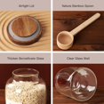 thumbnail image 4 of 2 PCS Large Glass Jar with Airtight Lid, Glass Food Storage Jars for Tea,Spice,Cereal, Egg,Flour,Coffee and More, 4 of 12