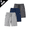 Dark Gray + Light Gray + Navy Blue, variant on Men's Casual Shorts, Elastic Waist Drawstring Sweatpant Shorts with Secure Zipper Side Pockets, Breathable Workout Running Gym Lounge Bermuda Short Pants for Daily Wear & Sports, Big & Tall Available