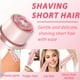 thumbnail image 4 of Afeitadora eléctrica para mujer (2025), Glowshave 2 en 1, afeitadora corporal para mujer, afeitadora eléctrica para bikini, recortadora corporal para uso en seco y húmedo para el hogar (morado), 4 of 5