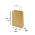 thumbnail image 4 of Bolsa de papel kraft (120 piezas) Caltom  Mediana con asa, 4 of 4