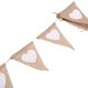 thumbnail image 4 of Banderines de corazones de amor, lino, yute, arpillera, encaje, adorno para tirar, 4 of 5