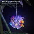 thumbnail image 1 of Waterproof Copper Wire 20 LED Solar Butterfly Ball Hanging Lamp Landscape Decor, 1 of 9