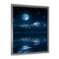 thumbnail image 2 of Designart 'Full Moon Night in Cloudy Sky I' Nautical & Coastal Framed Art Print, 2 of 4