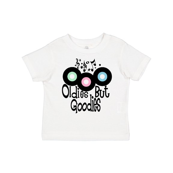 Inktastic Oldies but Goodies Records and Music Notes Boys or Girls Toddler T-Shirt