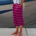 thumbnail image 5 of Blphud Leisure Pants Set for Women Womens Casual Pants Womens Trouser with Pocket Straight Tube Loose Stretch Pants Pants Fitted Stripe Dpants for Women Summer Pants for Women 2024 Long Trousers, 5 of 5